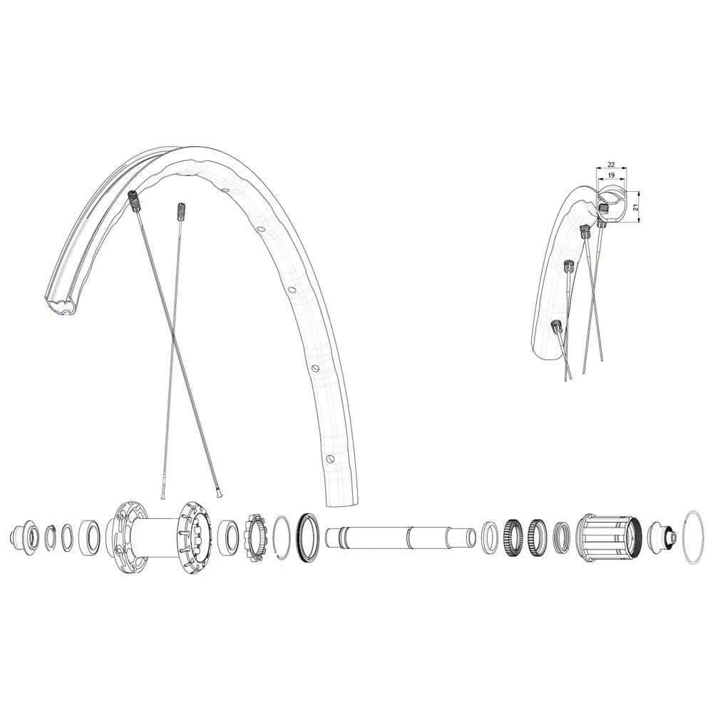 Mavic Rear Ksyrium Sl Rb Landeveissykkel Felg, Black, 700 - 28"