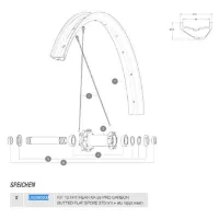 Mavic Xa 35 Pro Carbon Butted Flat 27.5 Eiker 12 Enheter