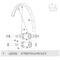Mavic Xa Pro 19 Framfelg Mavic Xa Pro 19 Framfelg