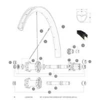 Mavic Xa Pro Carbon 29 2017-18 Bakre Høyre Eiker 12 Enheter Mavic Xa Pro Carbon 29 2017-18 Bakre Høyre Eiker 12 Enheter