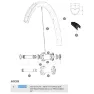 Mavic Xa Pro Carbon 29 2017-18 Venstre Eiker 12 Enheter, Black, 289mm
