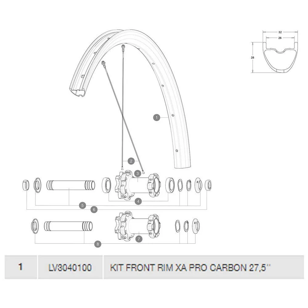 Mavic Xa Pro Carbon Framfelg