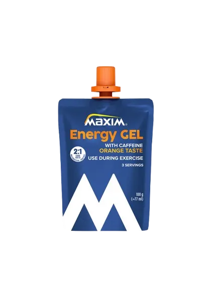 Maxim Instant Appelsin med Koffein Energigel 24 stk Maxim Instant Appelsin med Koffein Energigel 24 stk