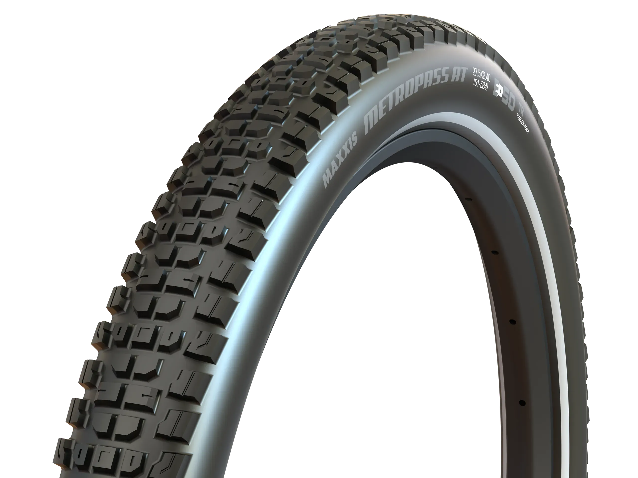 Maxxis MetroPass AT 29" TR EXO 29"x2.40", E50, 1175g, 60TPI, Sykkeldekk