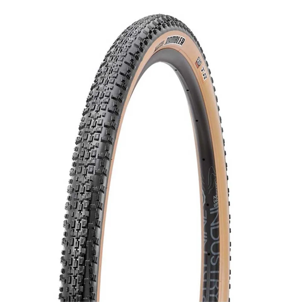 Maxxis Rambler 60 Tpi Hypr-x/exo Tubeless 700c X 45 Graveldekk, Black / brown, 700C x 45, Sykkeldekk