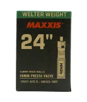 Maxxis Welter Weight Presta 24" Slange 24" x 1.5/2.5, ???gr, 0.9mm Maxxis Welter Weight Presta 24" Slange 24" x 1.5/2.5, ???gr, 0.9mm