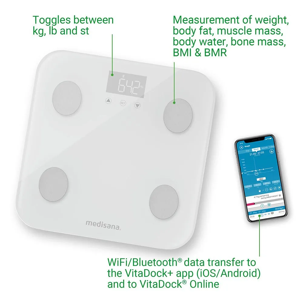 Medisana Bs 600 Vekt, White, One Size