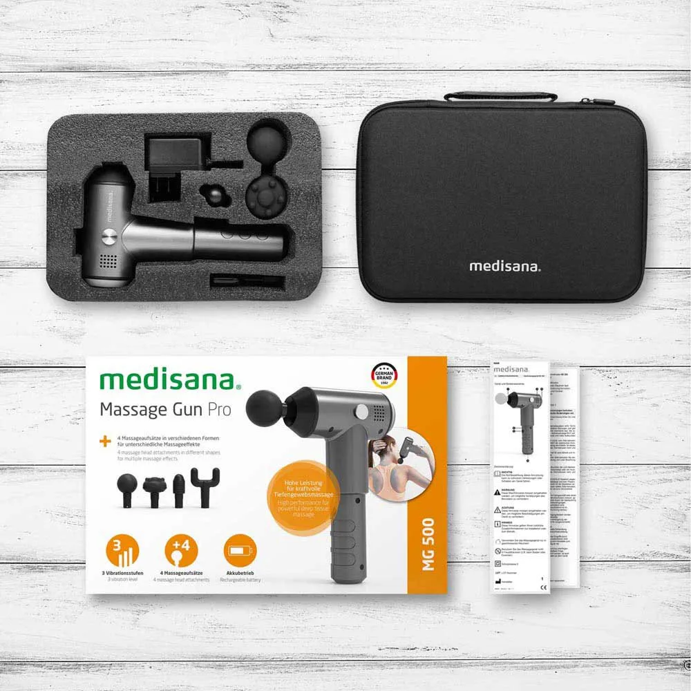Medisana Mg 500 Pro Massasjepistol, Black, One Size