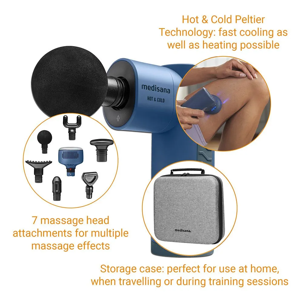 Medisana Mg 600 Hot And Cold Massasjepistol, Blue, One Size Medisana Mg 600 Hot And Cold Massasjepistol, Blue, One Size