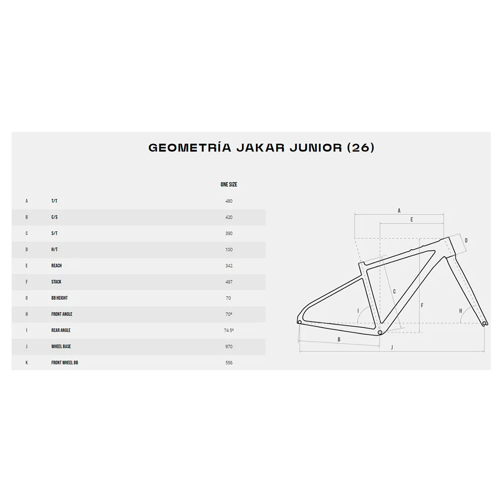 Megamo Jakar Jr 26´´ Essa U2000 2026 Grussykkel, Turquoise, XS, Barnesykkel