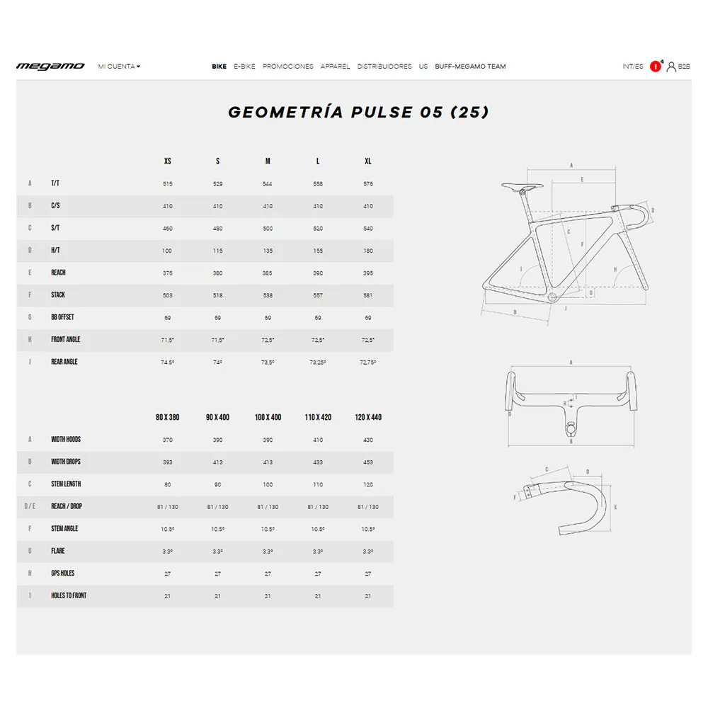 Megamo Pulse 05 Ultegra Di2 2025 Landeveissykkel Megamo Pulse 05 Ultegra Di2 2025 Landeveissykkel