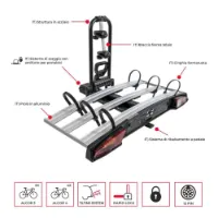 Menabo Alcor Sykkelstativ For 3 Sykler Menabo Alcor Sykkelstativ For 3 Sykler