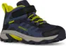 Merrell Kid's Moab Speed Mid 2 A/C Waterproof, Navy/hi viz, 29