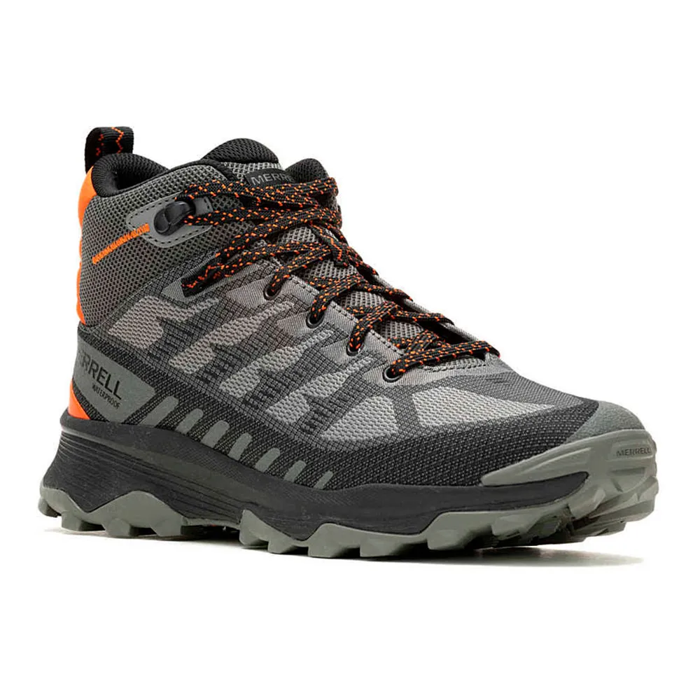 Merrell Speed Eco Mid Wp Tursko, Charcoal / tangerne Merrell Speed Eco Mid Wp Tursko, Charcoal / tangerne
