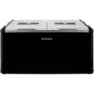 Mestic Mccp-75 Ac/dc Dual Zone Stiv Bærbar Kjøleboks, Black, One Size