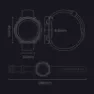 Mibro A1 1.28´´ Smartklokke, Black
