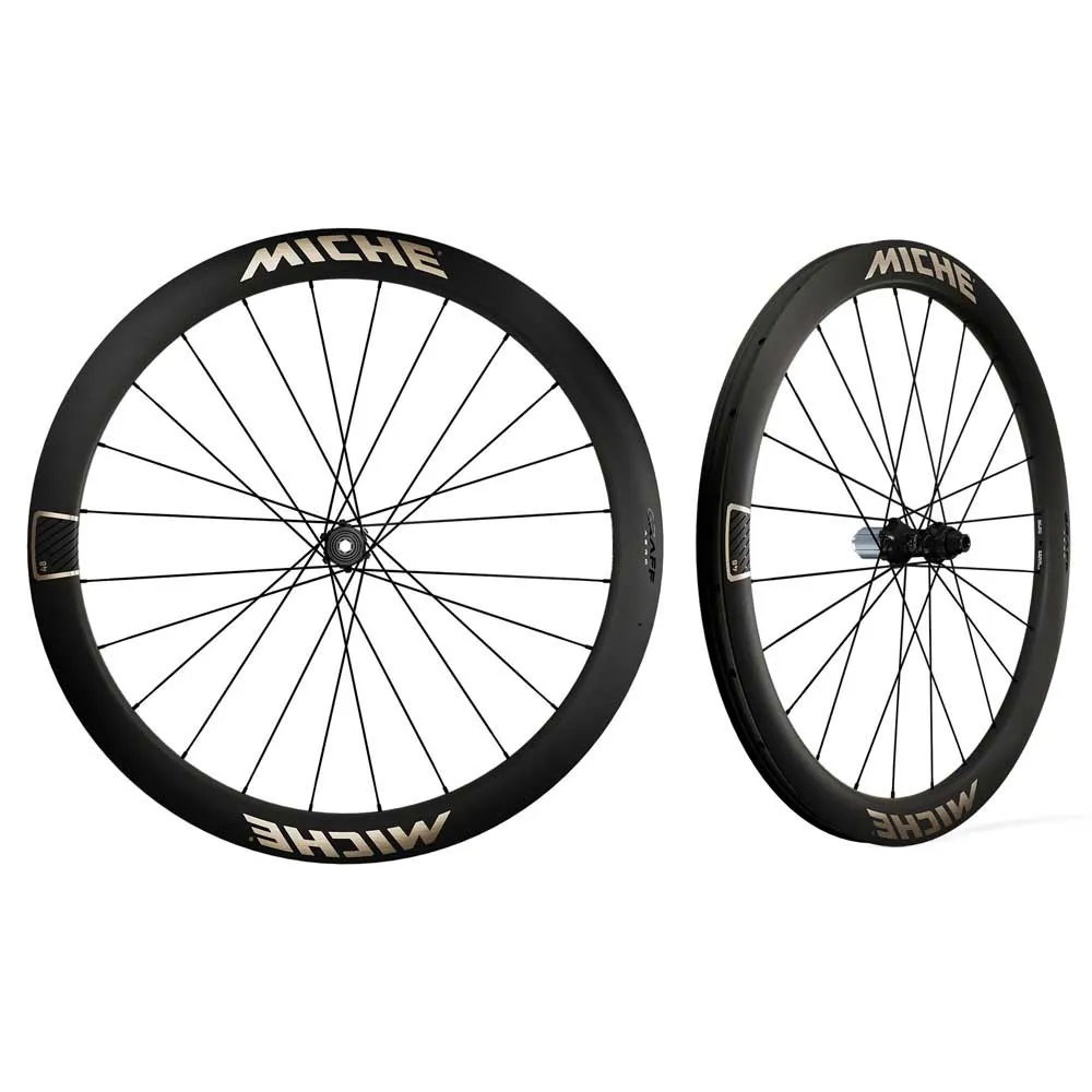 Miche Graff Aero 48 Cl Disc Tubeless Hjulsett For Grussykkel, Black, 12 x 100/12 x 142mm, Sram XDR Miche Graff Aero 48 Cl Disc Tubeless Hjulsett For Grussykkel, Black, 12 x 100/12 x 142mm, Sram XDR