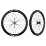 Miche Graff Aero 48 Cl Disc Tubeless Hjulsett For Grussykkel, Black, 12 x 100/12 x 142mm, Sram XDR