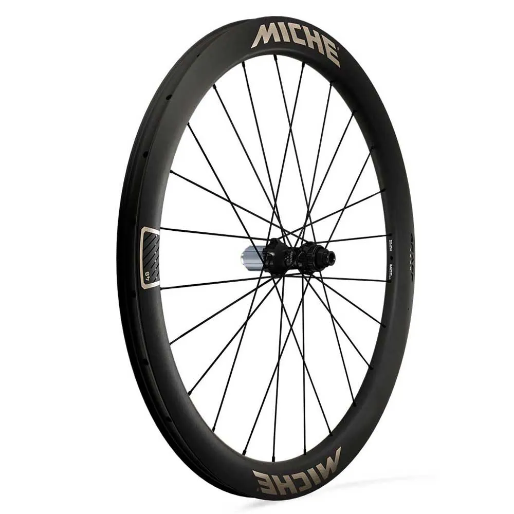 Miche Graff Aero 48 Cl Disc Tubeless Hjulsett For Grussykkel, Black, 12 x 100/12 x 142mm, Sram XDR Miche Graff Aero 48 Cl Disc Tubeless Hjulsett For Grussykkel, Black, 12 x 100/12 x 142mm, Sram XDR