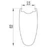 Miche Kleos Rd 62 28´´ 700c Cl Disc Tubeless Landeveishjulsett