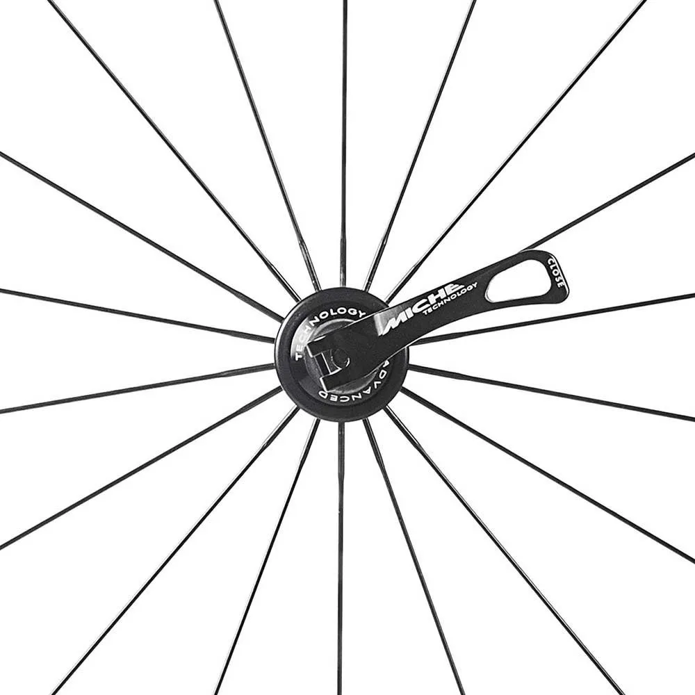 Miche Neon Landeveishjulsett, Black / grey, 9 x 100 / 10 x 120mm, Shimano/Sram HG