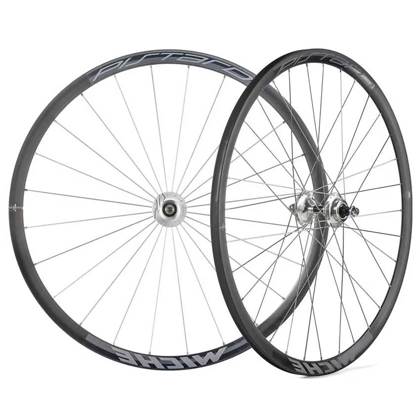 Miche Pistard Pista-pista Tubular Hjulsett, Silver, 9 x 100/10 x 120mm Miche Pistard Pista-pista Tubular Hjulsett, Silver, 9 x 100/10 x 120mm