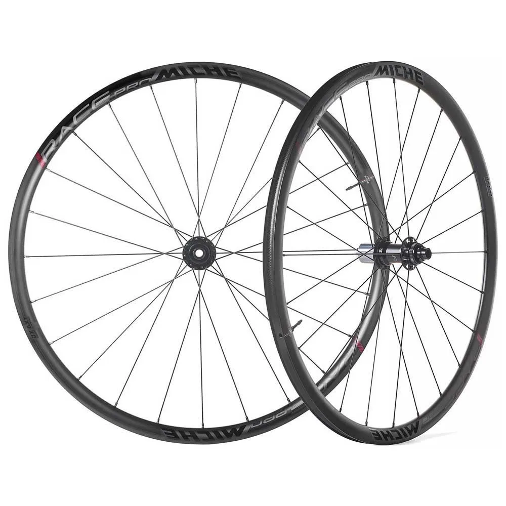 Miche Race Wp Dx 700 Tubeless Landeveishjulsett, Black, 12 x 100 / 12 x 142mm, Shimano/Sram HG Miche Race Wp Dx 700 Tubeless Landeveishjulsett, Black, 12 x 100 / 12 x 142mm, Shimano/Sram HG