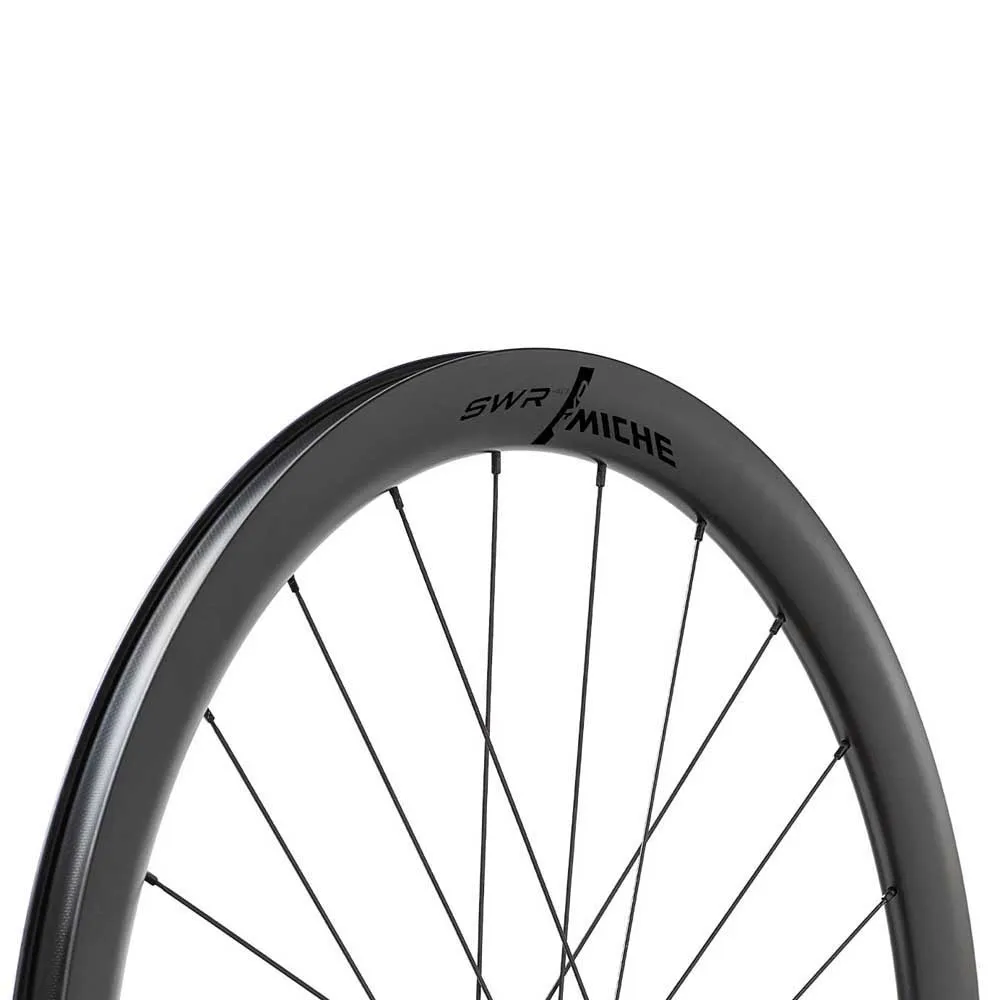 Miche Swr Evo 40 Mm Cl Disc Tubeless Landeveishjulsett, Black, 12 x 100/12 x 142mm, Sram XDR Miche Swr Evo 40 Mm Cl Disc Tubeless Landeveishjulsett, Black, 12 x 100/12 x 142mm, Sram XDR
