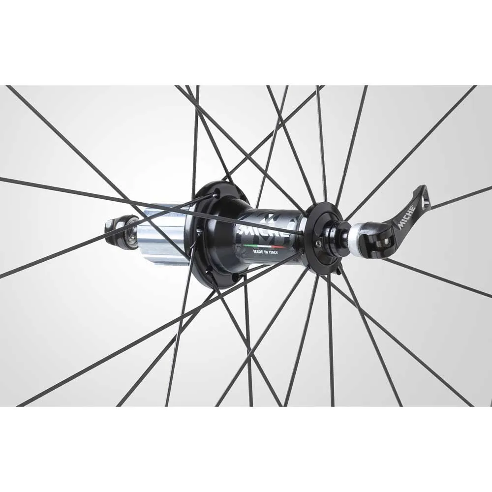 Miche Swr Rim 38 Tubeless Landeveishjulsett, Black, 9 x 100/10 x 130mm, Shimano/Sram HG