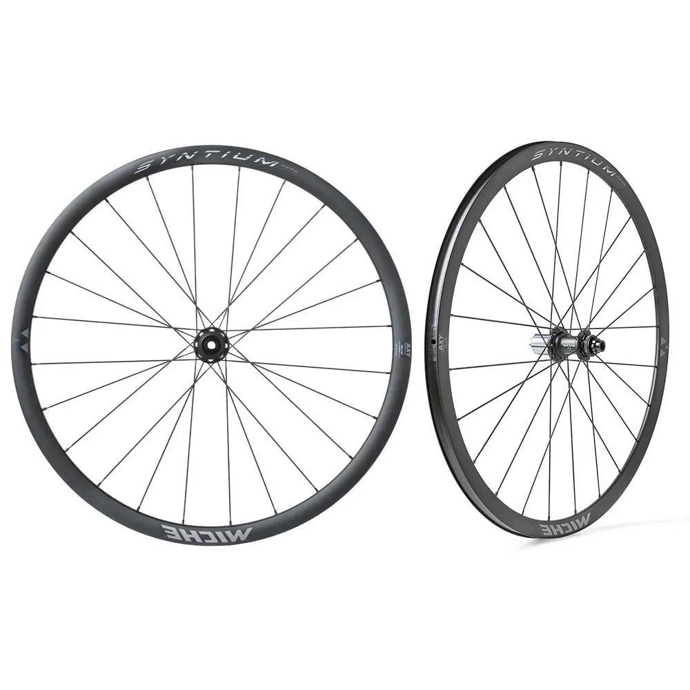 Miche Syntium Aero 28´´ 700c Cl Disc Tubeless Landeveishjulsett Miche Syntium Aero 28´´ 700c Cl Disc Tubeless Landeveishjulsett