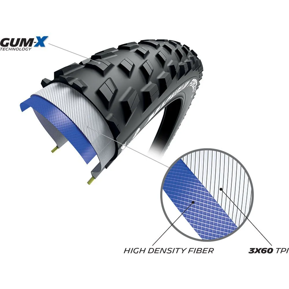 Michelin Force Xc2 Performance Tubeless 29´´ X 2.10 Stiv Mtb-dekk, Sykkeldekk Michelin Force Xc2 Performance Tubeless 29´´ X 2.10 Stiv Mtb-dekk, Sykkeldekk