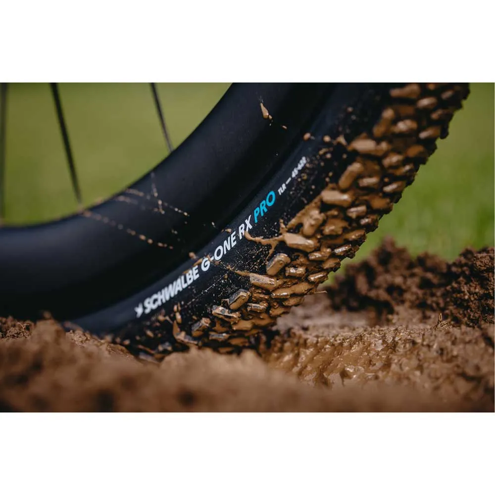 Michelin G-one Rx Pro V-guard Tubeless 700c X 40 Stiv Graveldekk, Black, 700C x 40, Sykkeldekk