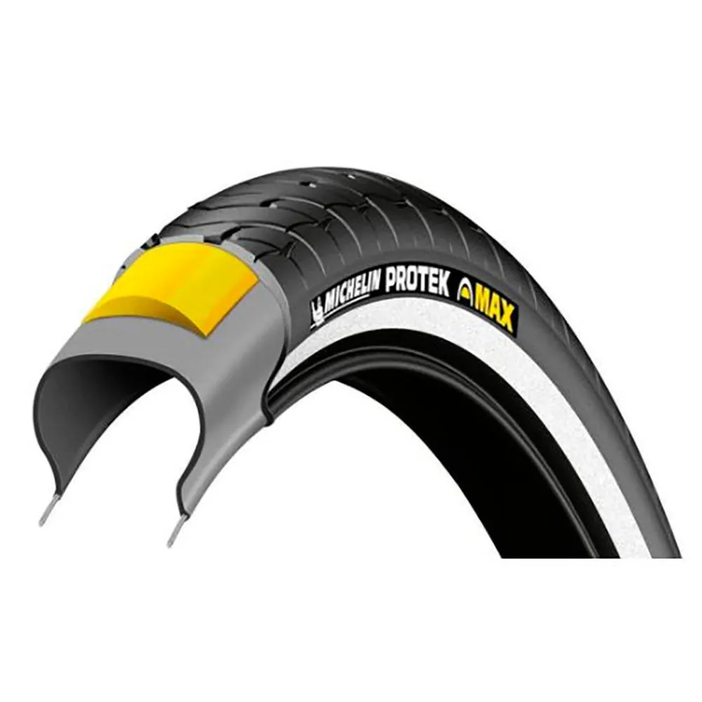 Michelin Protek Max Tubeless 20´´ X 2.20 Urban Stive Sykkeldekk, Black, 20" x 2.20 Michelin Protek Max Tubeless 20´´ X 2.20 Urban Stive Sykkeldekk, Black, 20" x 2.20