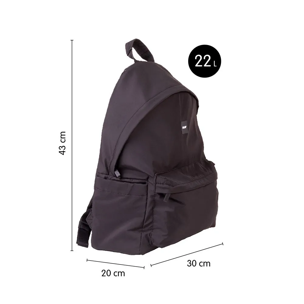 Milan 2-zip Urban Classic Shadow-serien Ryggsekk 22l, Black
