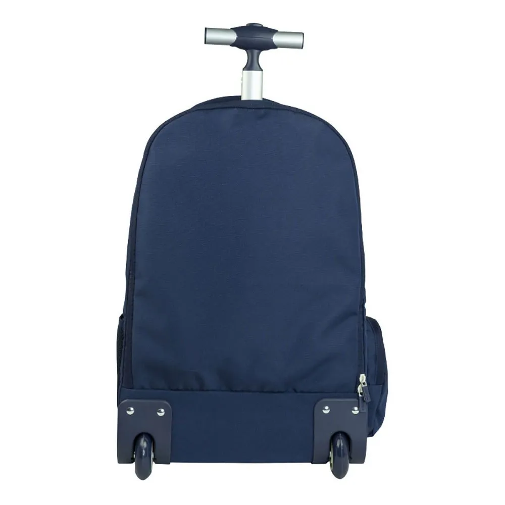Milan 6 Zip Wheeled Backpack 25l 1918 Series Ryggsekk Med Hjul, Navy blue