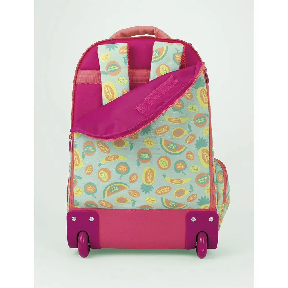 Milan 6 Zip Wheeled Frutikis Special Series 25l Ryggsekk Med Hjul, Green / orange