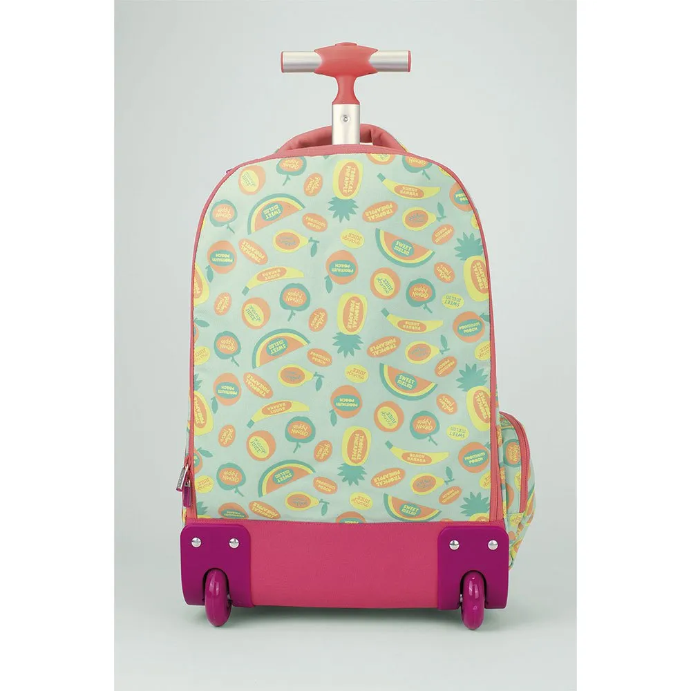 Milan 6 Zip Wheeled Frutikis Special Series 25l Ryggsekk Med Hjul, Green / orange