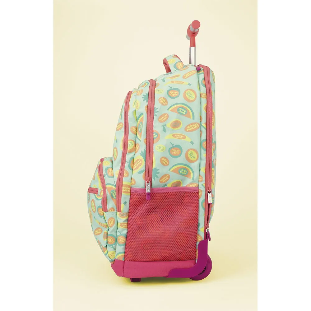 Milan 6 Zip Wheeled Frutikis Special Series 25l Ryggsekk Med Hjul, Green / orange