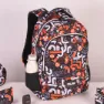 Milan Skolesekk Med 2 Glidelåser Fingre Spesialserie 21l, Multicolor