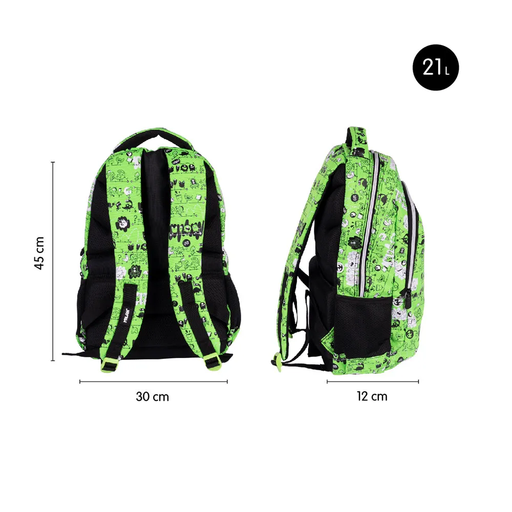 Milan Skolesekk Med 2 Rom Tandem 2 Special Series 21l, Multicolor