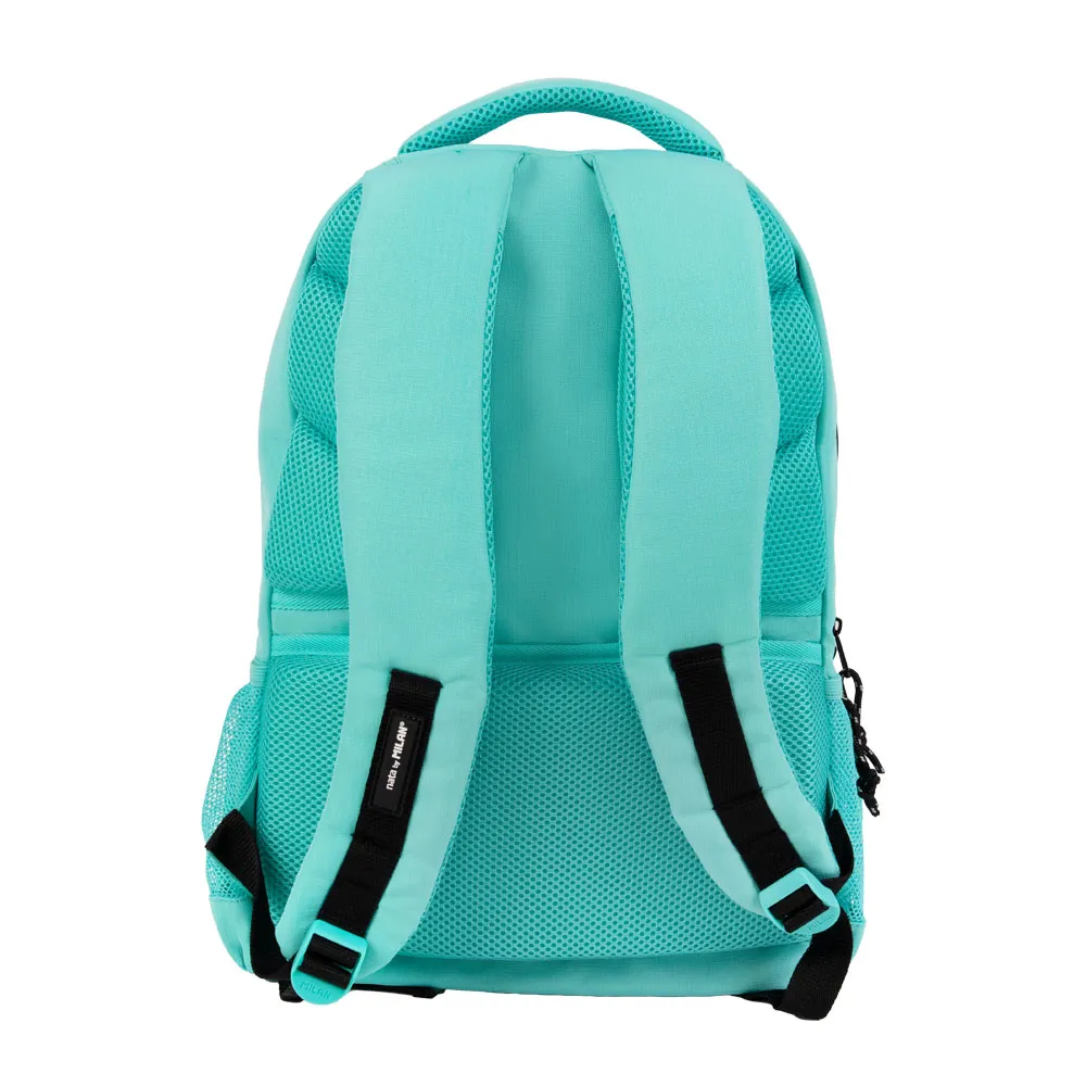 Milan Sunset 4 Zip School 25l Ryggsekk, Green Milan Sunset 4 Zip School 25l Ryggsekk, Green