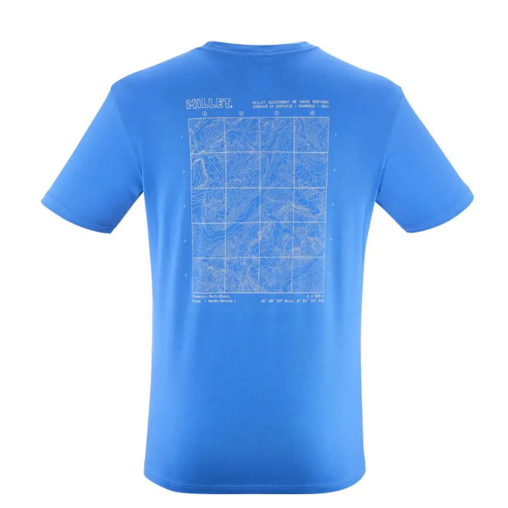 Millet Cdg Chamonix Map Kortarmet T-skjorte