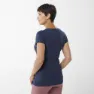 Millet Imja Wool Print Kortarmet T-skjorte, Saphir