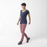 Millet Imja Wool Print Kortarmet T-skjorte, Saphir