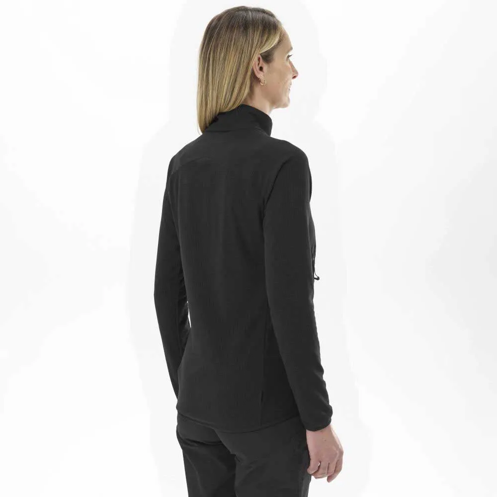 Millet Lightgrid Fleecejakke Med Full Glidelås, Black / noir