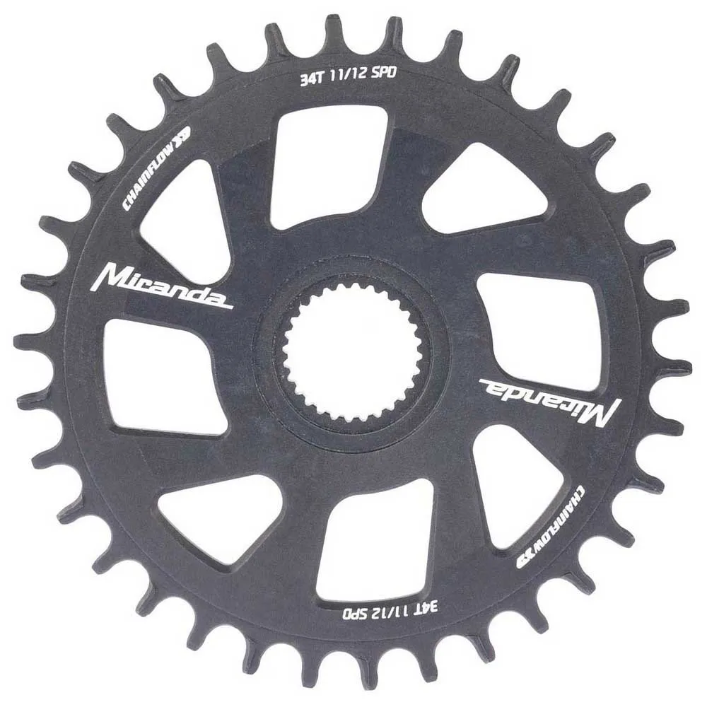 Miranda Gen4/bes 3 Chainflow 3d Kjettingring, Black, 34t