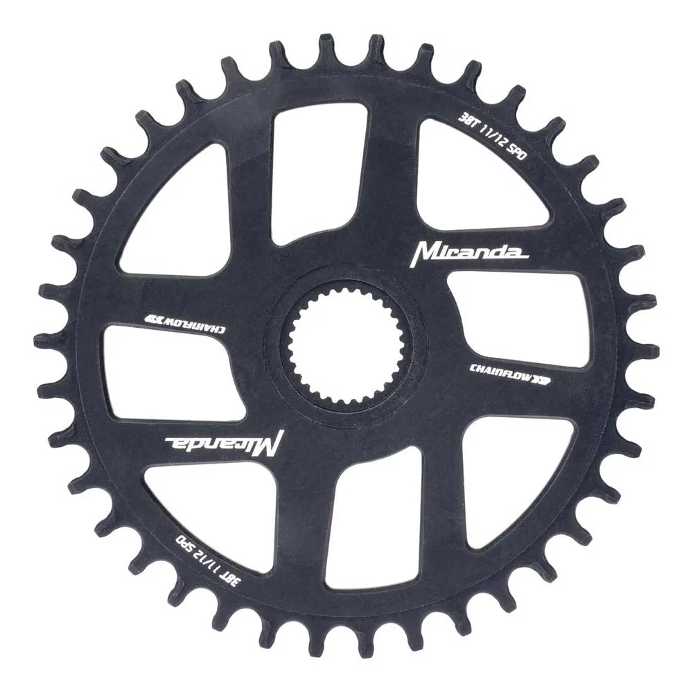 Miranda Gen4 / Bes 3 Chainflow 3d Kjettingring, Black, 38t