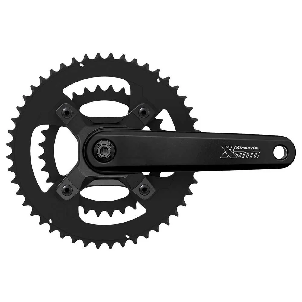 Miranda Xmod 2 Kranksett, Black, 160mm, 46-30t Miranda Xmod 2 Kranksett, Black, 160mm, 46-30t