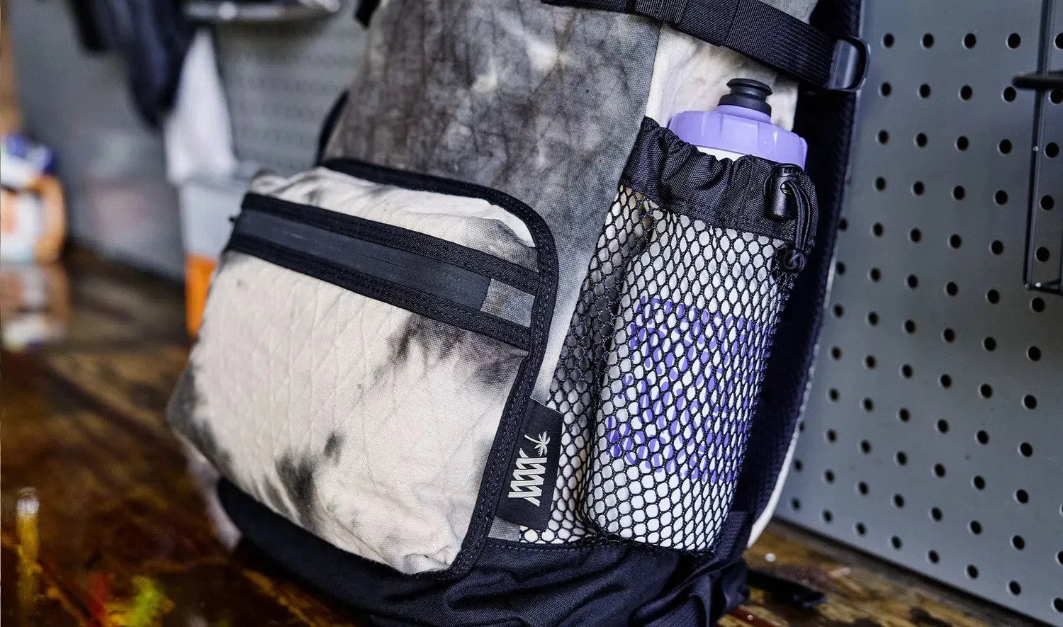 Mission x ASP Water Bottle, White