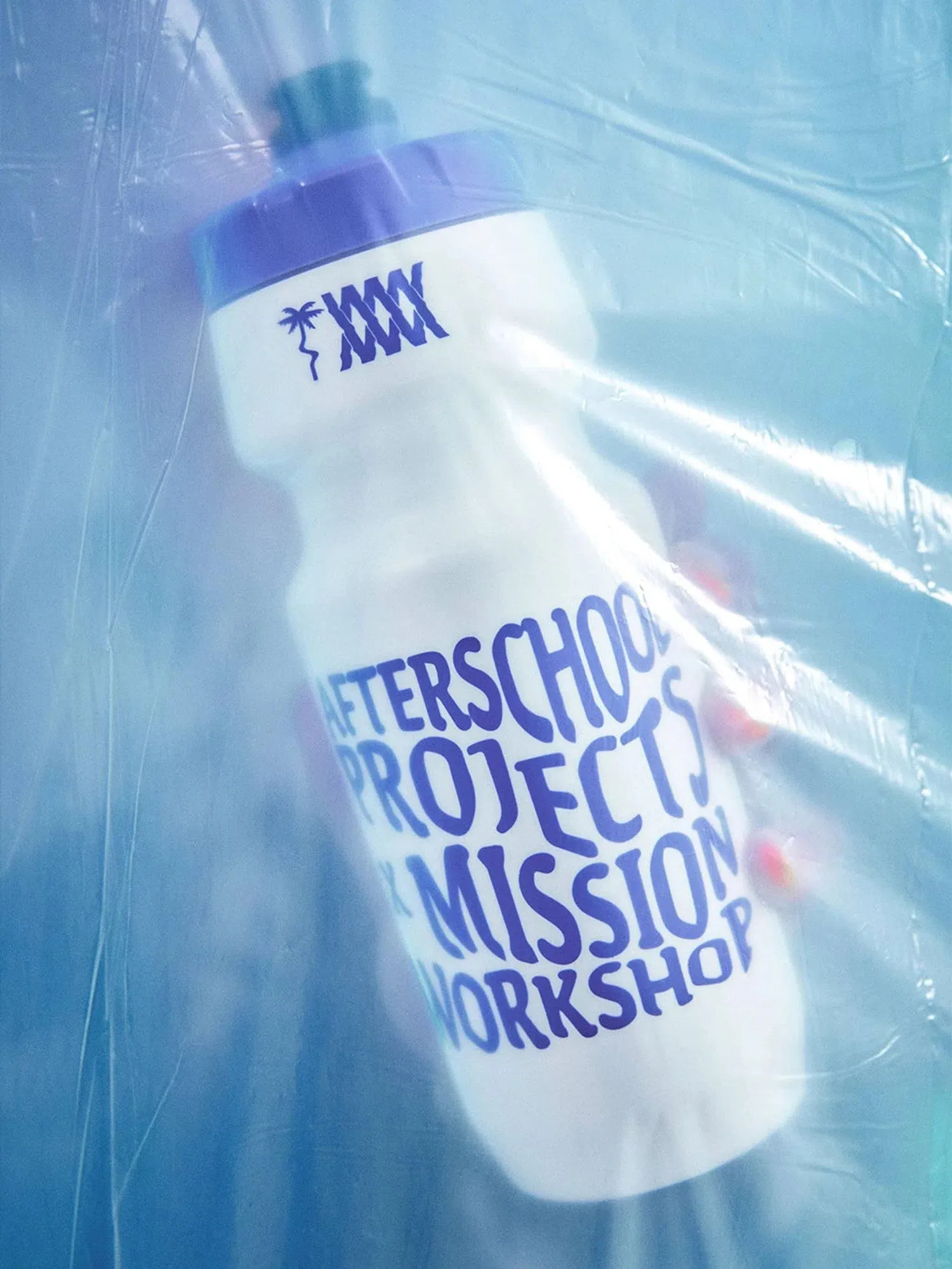Mission x ASP Water Bottle, White